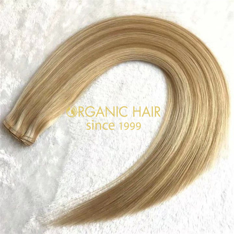 New hair-Hybrid hair weft or flat weft hair with top quality A108